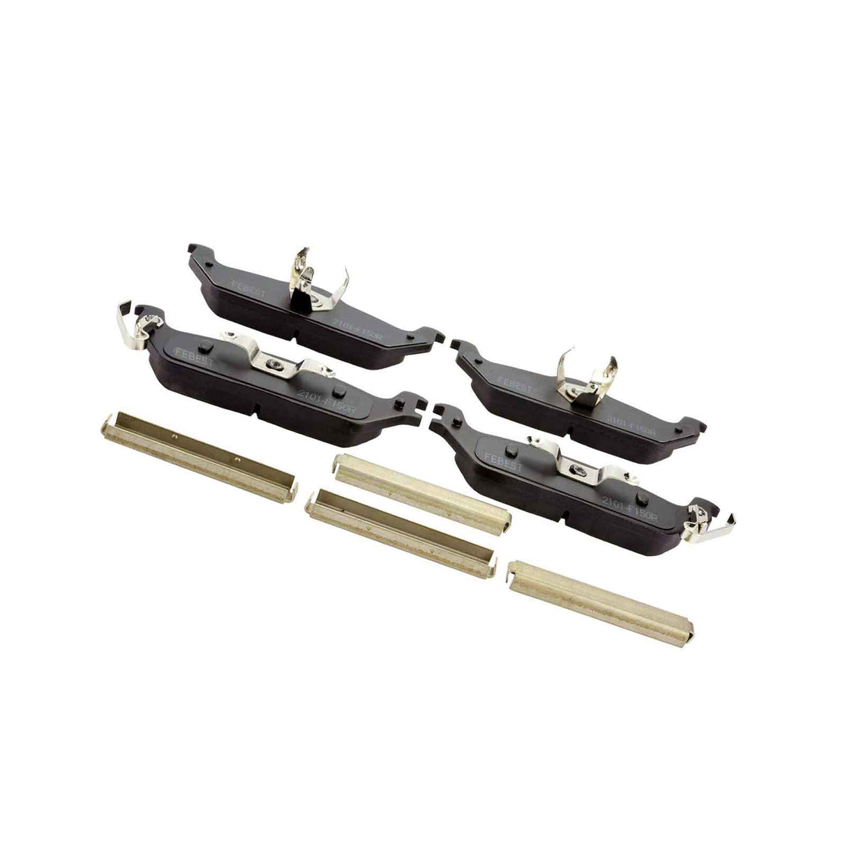 2101-F150R - PAD KIT, DISC BRAKE, REAR - KIT (WITH ANTI SQUEAL SHIM, WITH BRACKETS) Braking System, Brake Pads