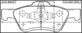 2101-MAVF - PAD KIT, DISC BRAKE, FRONT (WITH ANTI SQUEAL SHIM, WITH BRACKETS)