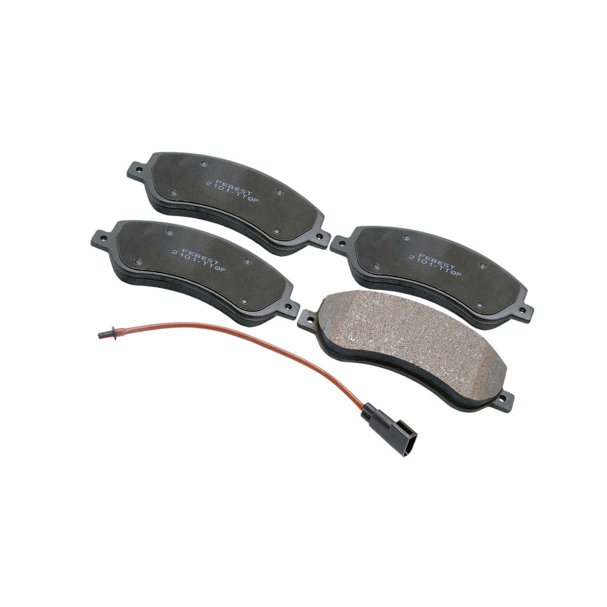 2101-TT9F - PAD KIT, DISC BRAKE, FRONT (WITH ANTI SQUEAL SHIM) Braking System, Brake Pads