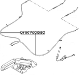 21100-FOCIIDISC - PARKING BRAKE CABLE