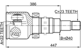 2111-FOCIIMTRH - INNER CV JOINT RIGHT 22X40X23