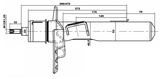 21110-007F-KIT - FRONT SHOCK ABSORBER KIT GAS.TWIN TUBE