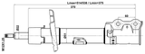 21110-013FR - SHOCK ABSORBER FRONT RIGHT GAS.TWIN TUBE