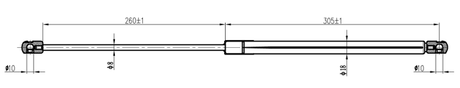 21117-005 - BOOT GAS STRUT L583/420N