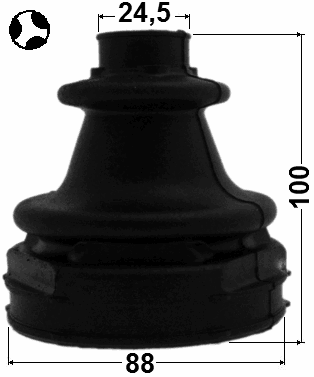 2115-GELHT - BOOT INNER CV JOINT KIT 88X100X24.5
