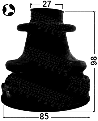 2115-GEMTT - BOOT INNER CV JOINT KIT 85X98X27