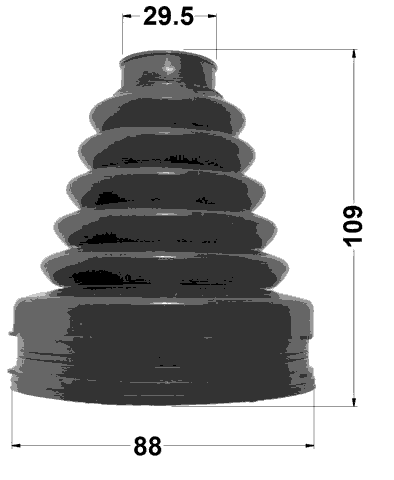 2115-TT9T - BOOT INNER CV JOINT KIT 88X109X29.5