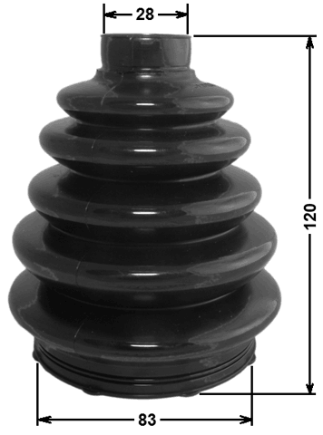 2117-CB3 - BOOT OUTER CV JOINT KIT 83X120X28