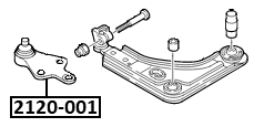 2120-001 - BALL JOINT FRONT LOWER ARM