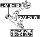 2120-CBVLH - FRONT LOWER BALL JOINT LEFT