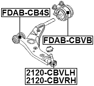 2120-CBVLH - FRONT LOWER BALL JOINT LEFT