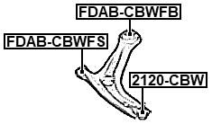 2120-CBW - BALL JOINT FRONT ARM