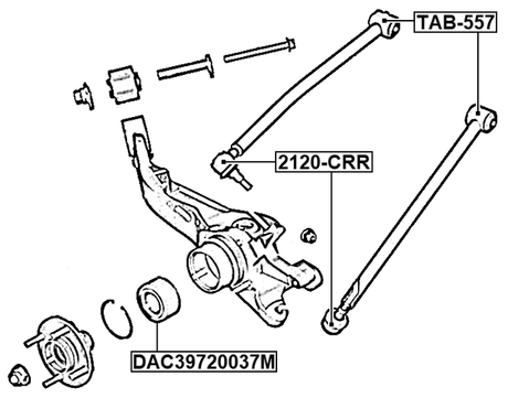 2120-CRR - BALL JOINT REAR UPPER ARM
