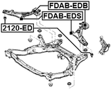 2120-ED - BALL JOINT FRONT LOWER ARM