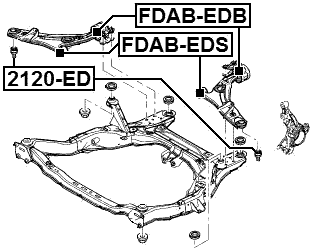 2120-ED - BALL JOINT FRONT LOWER ARM