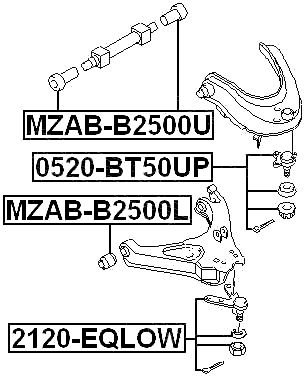 2120-EQLOW - BALL JOINT FRONT LOWER ARM