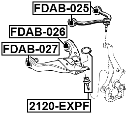 2120-EXPF - BALL JOINT FRONT LOWER ARM
