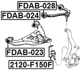 2120-F150F - BALL JOINT FRONT LOWER ARM