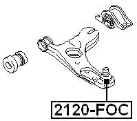 2120-FOC - BALL JOINT FRONT LOWER ARM