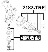 2120-TR - BALL JOINT FRONT LOWER ARM