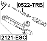 2121-ESC - STEERING TIE ROD END