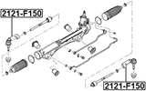 2121-F150 - STEERING TIE ROD END
