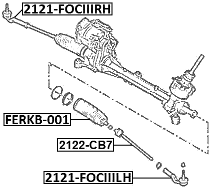 2121-FOCIIIRH - STEERING TIE ROD END RIGHT