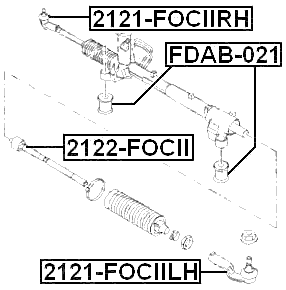 2121-FOCIILH - STEERING TIE ROD END LEFT