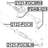 2121-FOCIILH - STEERING TIE ROD END LEFT
