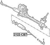 2122-CB7 - STEERING TIE ROD