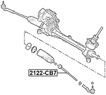 2122-CB7 - STEERING TIE ROD