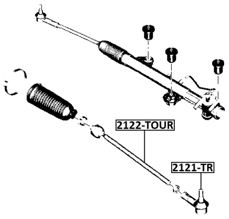 2122-TOUR - STEERING TIE ROD