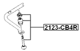 2123-CB4R - REAR STABILIZER LINK