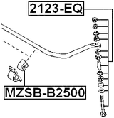 2123-EQ - FRONT STABILIZER LINK / SWAY BAR LINK
