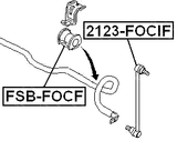 2123-FOCIF - FRONT STABILIZER LINK / SWAY BAR LINK