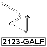 2123-GALF - FRONT STABILIZER LINK / SWAY BAR LINK