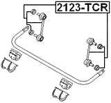 2123-TCR - REAR STABILIZER LINK