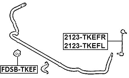 2123-TKEFL - FRONT LEFT STABILIZER LINK / SWAY BAR LINK