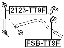 2123-TT9F - FRONT STABILIZER LINK / SWAY BAR LINK