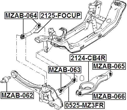 2125-FOCUP - REAR TRANSVERSE LINK