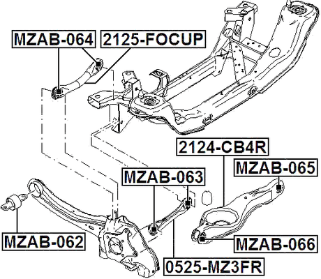 2125-FOCUP - REAR TRANSVERSE LINK