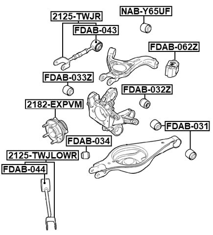 2125-TWJLOWR - REAR LOWER TRANSVERSE LINK