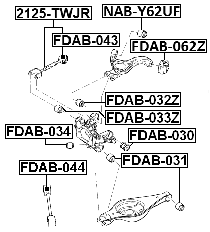 2125-TWJR - REAR TRANSVERSE LINK