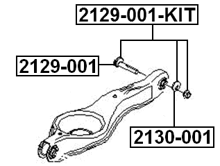 2129-001-KIT - REPAIR KIT, CAMBER ADJUSTING ECCENTRIC BOLT
