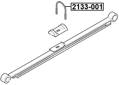 2133-001 - REAR LEAF SPRING U-BOLT, REPAIRKIT