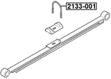 2133-001 - REAR LEAF SPRING U-BOLT, REPAIRKIT