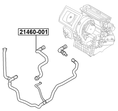 21460-001 - RADIATOR HOSE