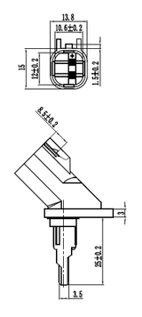 21606-001 - ABS SENSOR FRONT