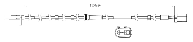 21606-004 - ABS SENSOR REAR LEFT
