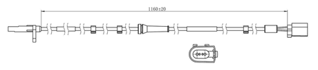 21606-004 - ABS SENSOR REAR LEFT